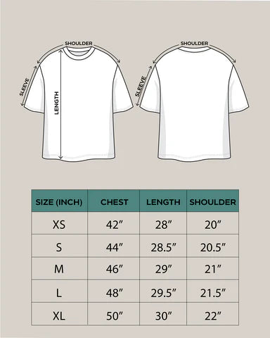 Beige Himachal Oversized T-Shirt – Pahadi Culture Inspired Design