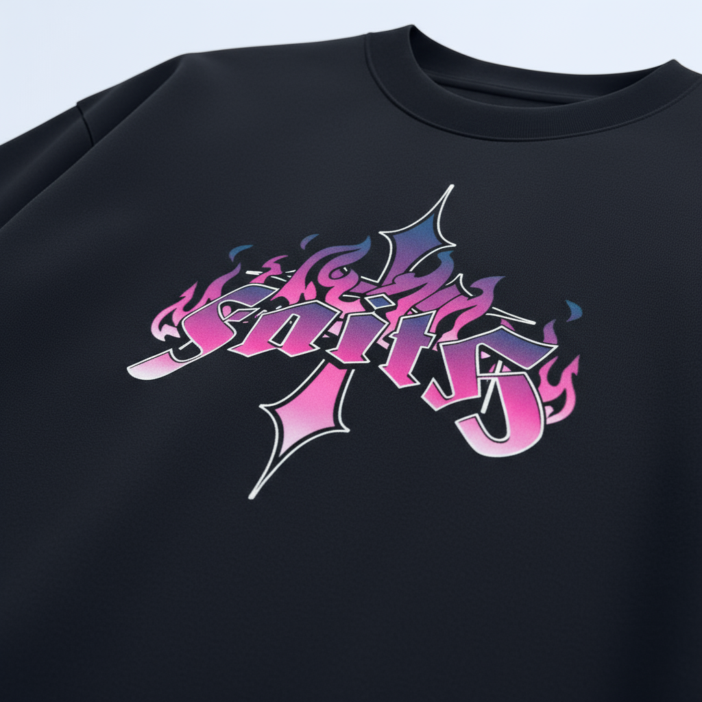 ZEBTION “Rebel & Saint” Oversized Streetwear T-Shirt – Bold Typography & Angelic Artwork