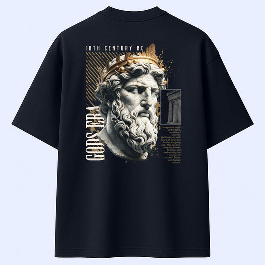 A Black Streetwear T-Shirt – Anxiety & Gods Era Graphic Design